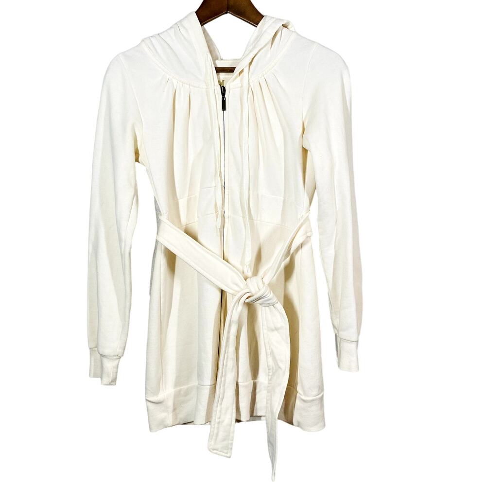 Victoria's Secret Plush & Lush Robe Full Zip Belted Hooded Casual - XS